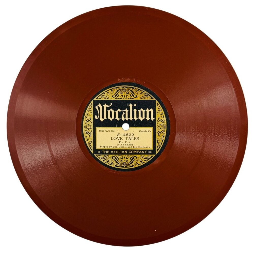 Ben Bernie - Love Tales / My Sweetie Went Away - 14622 Vocalion Red Shellac